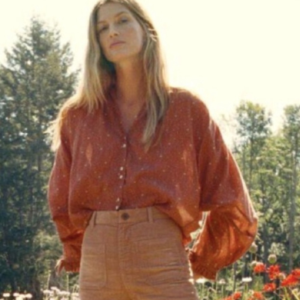 Doen Rust Orange Blouse